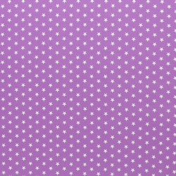 Baumwolle - Sternchen 1cm lila